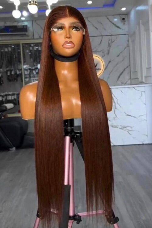 28 Inch Raw Donor Bone Straight Wig with 5×5 Closure