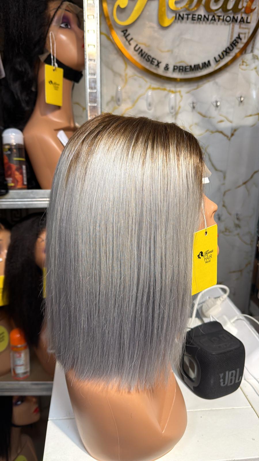 12 Inch Bone Straight 5x5 Closure – White - Image 3