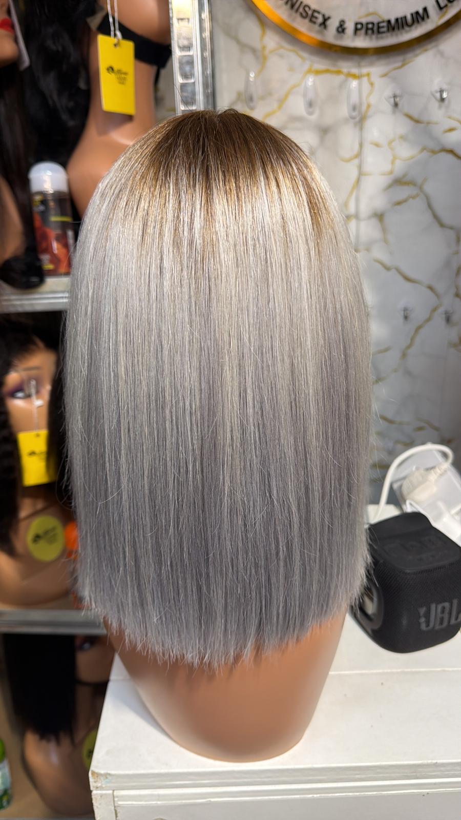 12 Inch Bone Straight 5x5 Closure – White - Image 2