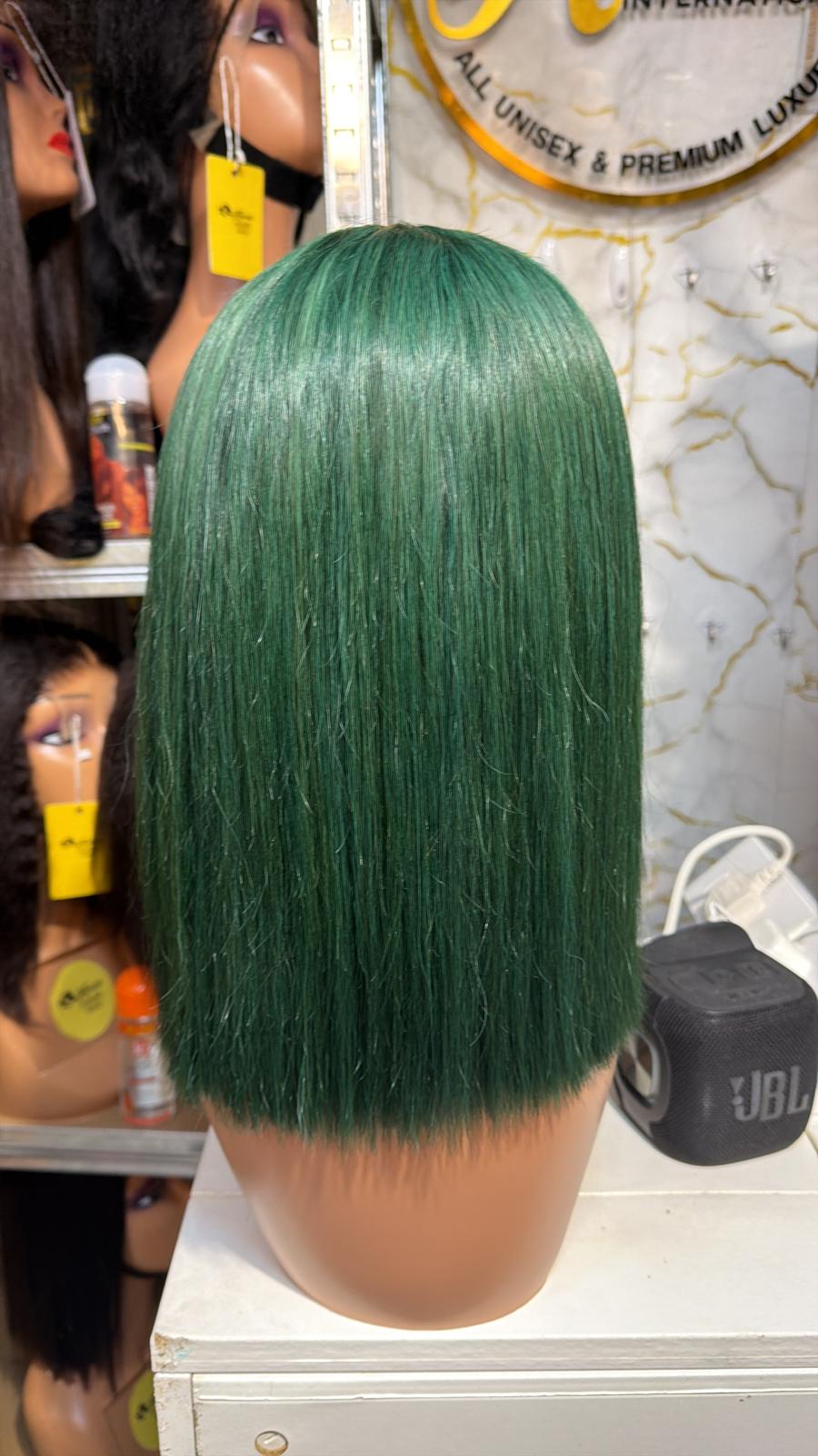12 Inch Bone Straight 5x5 Closure – Green
